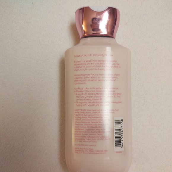 NWT BATH & BODY WORKS GOLDON MAGNOLIA LOTION - Picture 3 of 4